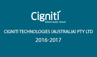Cigniti Technologies（澳大利亚）Pty Ltd 2016-2017